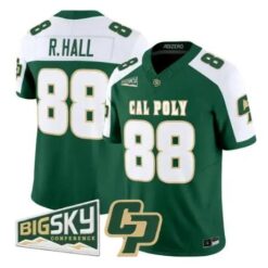 Ray Hall Jersey #88 Cal Poly Mustangs 2026 Limited Stitched by My Store NCAA Football Jerseys