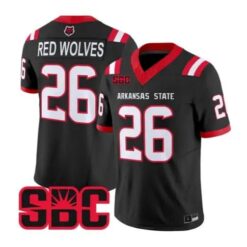 Red Wolves Jersey #26 Arkansas State Red Wolves 2026 Stitched by My Store NCAA Football Jerseys