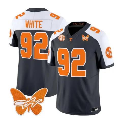 Reggie White Jersey #92 Tennessee Volunteers 2026 Stitched by My Store NCAA Football Jerseys