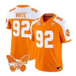 Reggie White Jersey #92 Tennessee Volunteers 2026 Stitched by My Store NCAA Football Jerseys