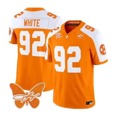 Reggie White Jersey #92 Tennessee Volunteers 2026 Stitched by My Store NCAA Football Jerseys