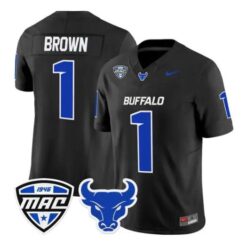SaVeon Brown Jersey #1 Buffalo Bulls 2026 All Stitched by My Store NCAA Football Jerseys