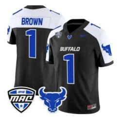 SaVeon Brown Jersey #1 Buffalo Bulls 2026 All Stitched by My Store NCAA Football Jerseys