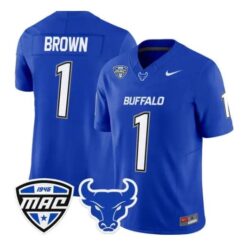 SaVeon Brown Jersey #1 Buffalo Bulls 2026 All Stitched by My Store NCAA Football Jerseys