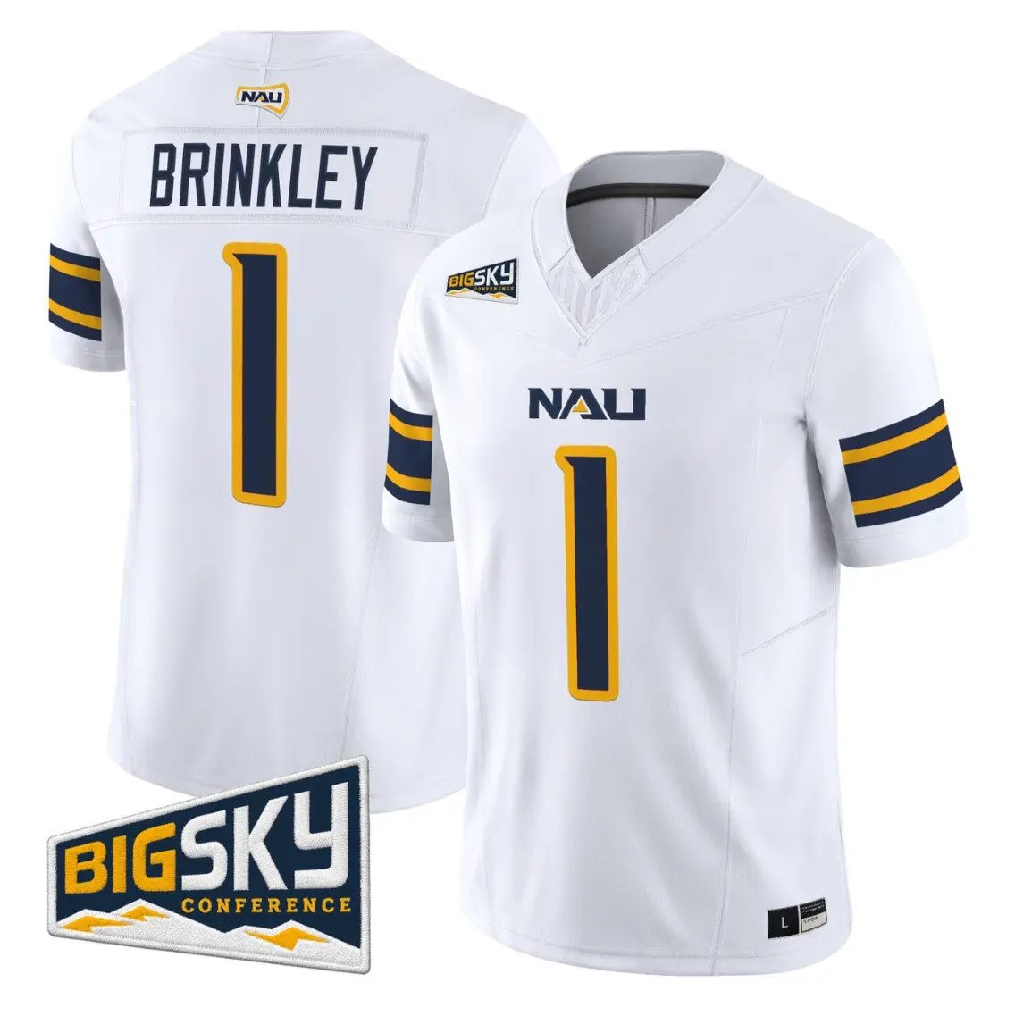 Shoes Brinkley Jersey #1 Northern Arizona Lumberjacks 2026 Vapor Stitched by My Store NCAA Football Jerseys