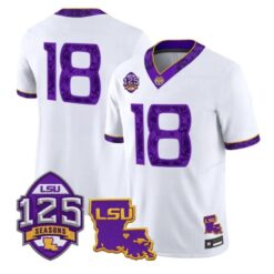 Silent Season Jersey #18 LSU Tigers Silent Season of 1918 Louisiana Patch Stitched by My Store NCAA Football Jerseys