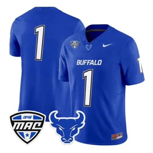 Team Jersey #1 Buffalo Bulls 2026 Limited All Stitched by My Store NCAA Football Jerseys