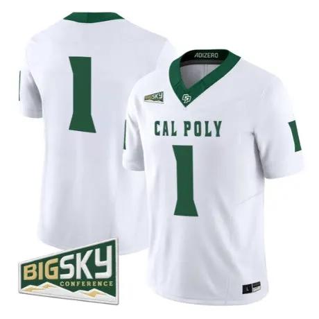 Team Jersey #1 Cal Poly Mustangs 2026 Limited All Stitched by My Store NCAA Football Jerseys