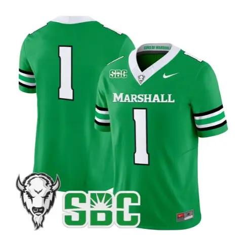 Team Jersey #1 Marshall Thundering Herd 2026 All Stitched by My Store NCAA Football Jerseys