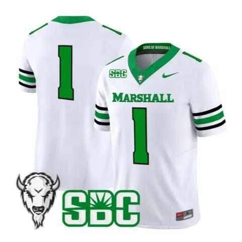 Team Jersey #1 Marshall Thundering Herd 2026 All Stitched by My Store NCAA Football Jerseys