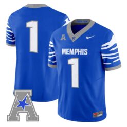 Team Jersey #1 Memphis Tigers 2026 Vapor Limited Stitched by My Store NCAA Football Jerseys