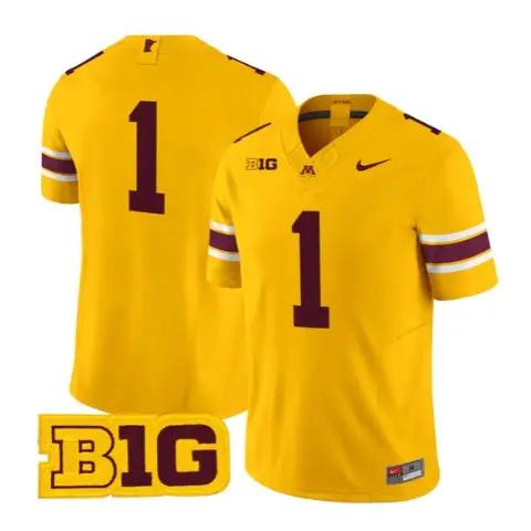 Team Jersey #1 Minnesota Golden Gophers 2026 All Stitched by My Store NCAA Football Jerseys