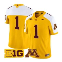 Team Jersey #1 Minnesota Golden Gophers 2026 All Stitched by My Store NCAA Football Jerseys