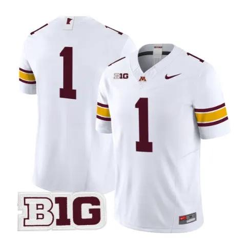 Team Jersey #1 Minnesota Golden Gophers 2026 All Stitched by My Store NCAA Football Jerseys