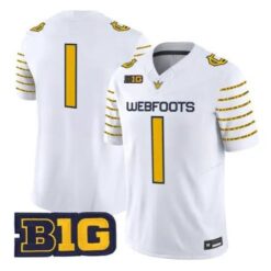Team Jersey #1 Oregon Ducks 1916 Throwback 2026 Vapor Stitched by My Store NCAA Football Jerseys