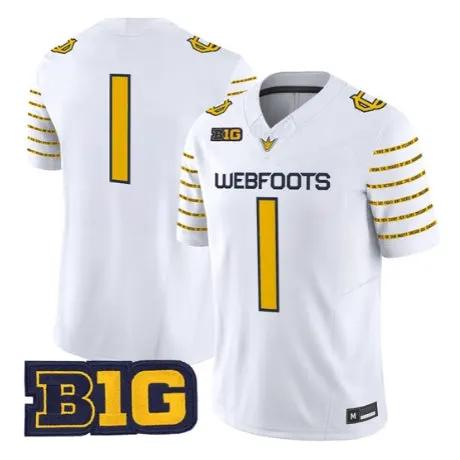 Team Jersey #1 Oregon Ducks 1916 Throwback 2026 Vapor Stitched by My Store NCAA Football Jerseys
