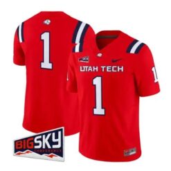 Team Jersey #1 Utah Tech Trailblazers 2026 Limited Stitched by My Store NCAA Football Jerseys