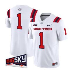 Team Jersey #1 Utah Tech Trailblazers 2026 Limited Stitched by My Store NCAA Football Jerseys