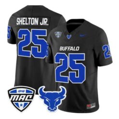Terrance Shelton Jr Jersey #25 Buffalo Bulls 2026 Stitched by My Store NCAA Football Jerseys