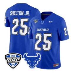 Terrance Shelton Jr Jersey #25 Buffalo Bulls 2026 Stitched by My Store NCAA Football Jerseys