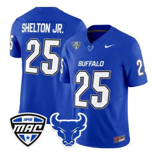 Terrance Shelton Jr Jersey #25 Buffalo Bulls 2026 Stitched by My Store NCAA Football Jerseys