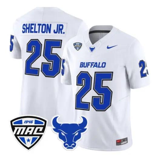 Terrance Shelton Jr Jersey #25 Buffalo Bulls 2026 Stitched by My Store NCAA Football Jerseys
