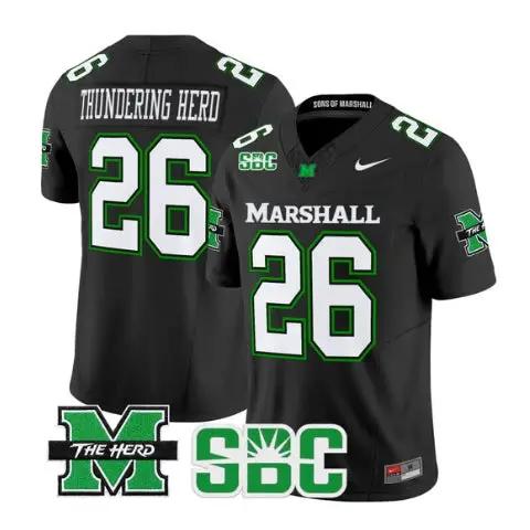Thundering Herd Jersey #26 Marshall Thundering Herd Stitched by My Store NCAA Football Jerseys