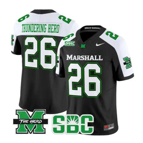 Thundering Herd Jersey #26 Marshall Thundering Herd Stitched by My Store NCAA Football Jerseys
