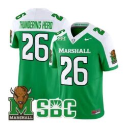Thundering Herd Jersey #26 Marshall Thundering Herd Stitched by My Store NCAA Football Jerseys
