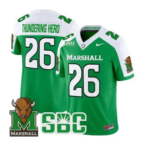 Thundering Herd Jersey #26 Marshall Thundering Herd Stitched by My Store NCAA Football Jerseys