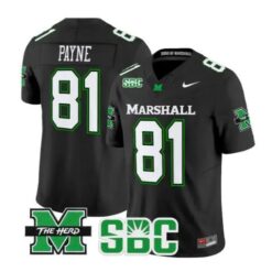 Toby Payne Jersey #81 Marshall Thundering Herd All Stitched by My Store NCAA Football Jerseys