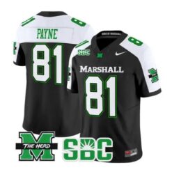Toby Payne Jersey #81 Marshall Thundering Herd All Stitched by My Store NCAA Football Jerseys
