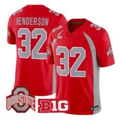 Treveyon Henderson Jersey #32 Ohio State Buckeyes 2026 Vapor Stitched by My Store NCAA Football Jerseys