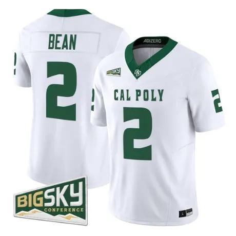 Troy Bean Jersey #2 Cal Poly Mustangs 2026 Vapor All Stitched by My Store NCAA Football Jerseys