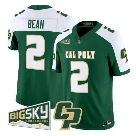 Troy Bean Jersey #2 Cal Poly Mustangs 2026 Vapor All Stitched by My Store NCAA Football Jerseys