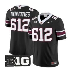 Twin Cities Jersey #612 Minnesota Golden Gophers 2026 Stitched by My Store NCAA Football Jerseys