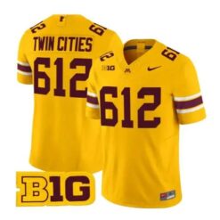 Twin Cities Jersey #612 Minnesota Golden Gophers 2026 Stitched by My Store NCAA Football Jerseys
