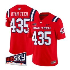 Utah Tech Jersey #435 Utah Tech Trailblazers 2026 All Stitched by My Store NCAA Football Jerseys