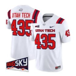 Utah Tech Jersey #435 Utah Tech Trailblazers 2026 All Stitched by My Store NCAA Football Jerseys