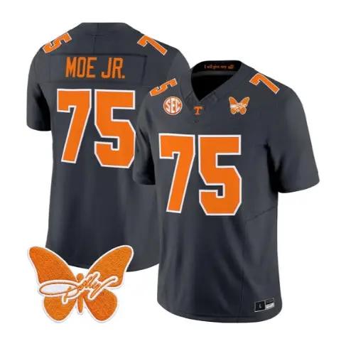 Wendell Moe Jr Jersey #75 Tennessee Volunteers 2026 Stitched by My Store NCAA Football Jerseys