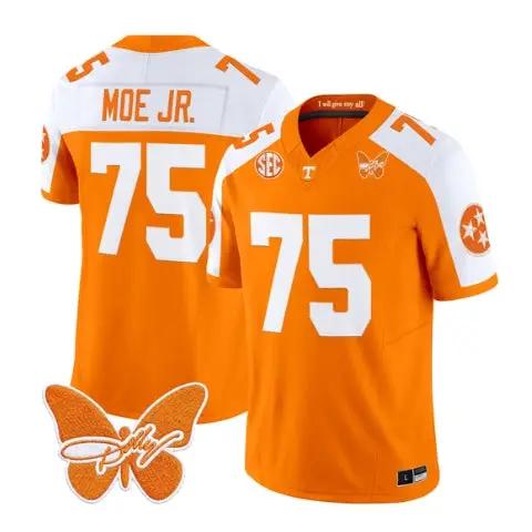 Wendell Moe Jr Jersey #75 Tennessee Volunteers 2026 Stitched by My Store NCAA Football Jerseys