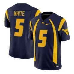 West Virginia Mountaineers Jersey 2026 Throwback Vapor Stitched Navy by My Store NCAA Football Jerseys