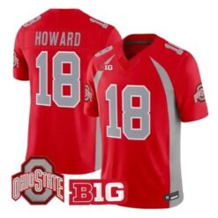 Will Howard Jersey #18 Ohio State Buckeyes 1990 Throwback 2026 Stitched by My Store NCAA Football Jerseys
